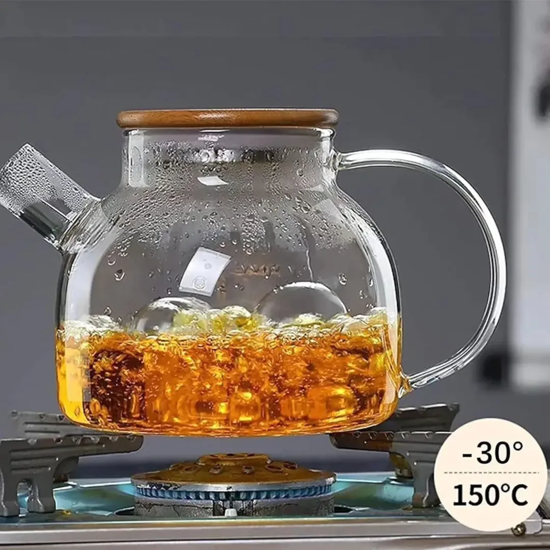 قوری پیرکس شعله مستقیم شیشه بوروسیلیکات