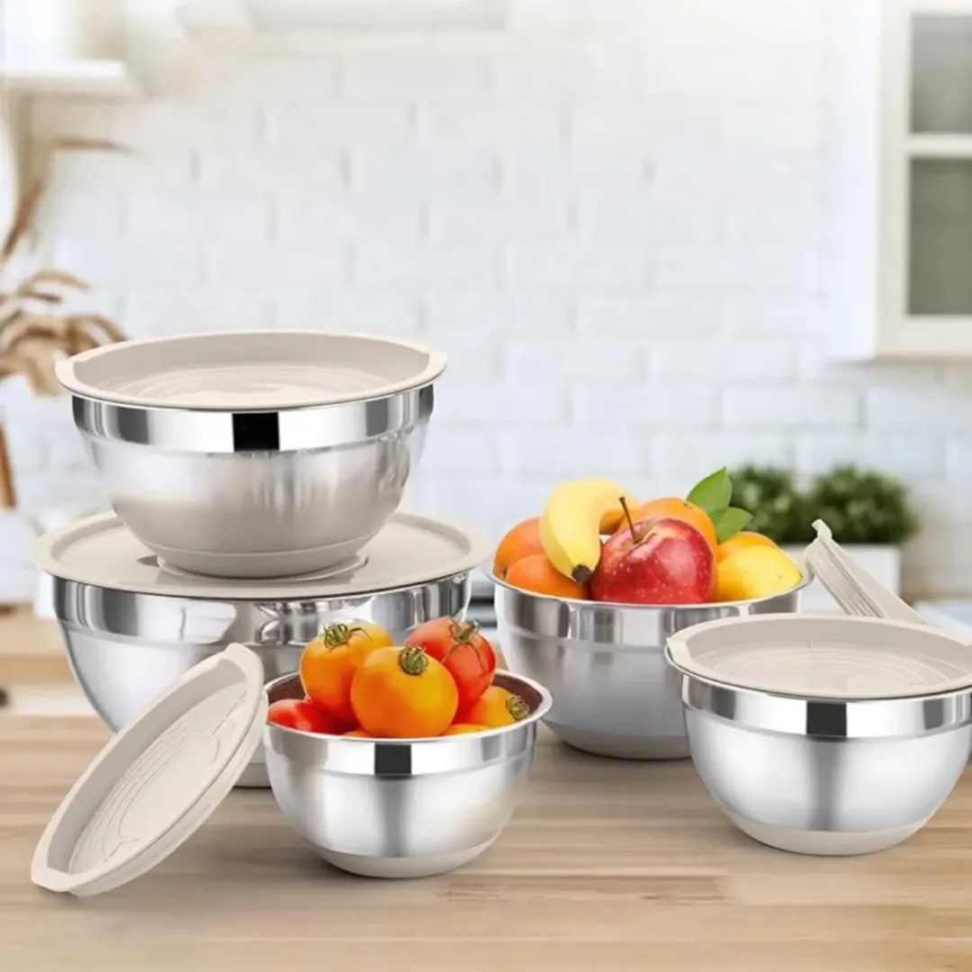 سرویس درب دار استیل ۵ تایی