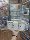جا ادویه سرامیکی در چوبی
