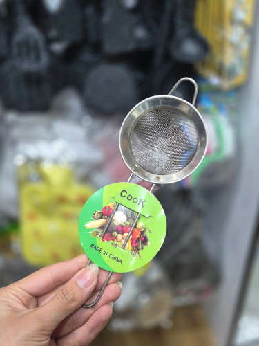 صافی چای دستهدار استیل