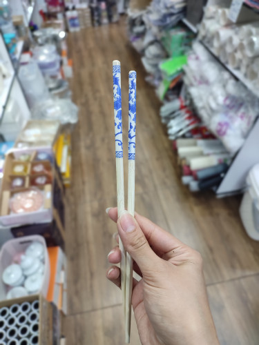 چاپستیک جفتی چوبی